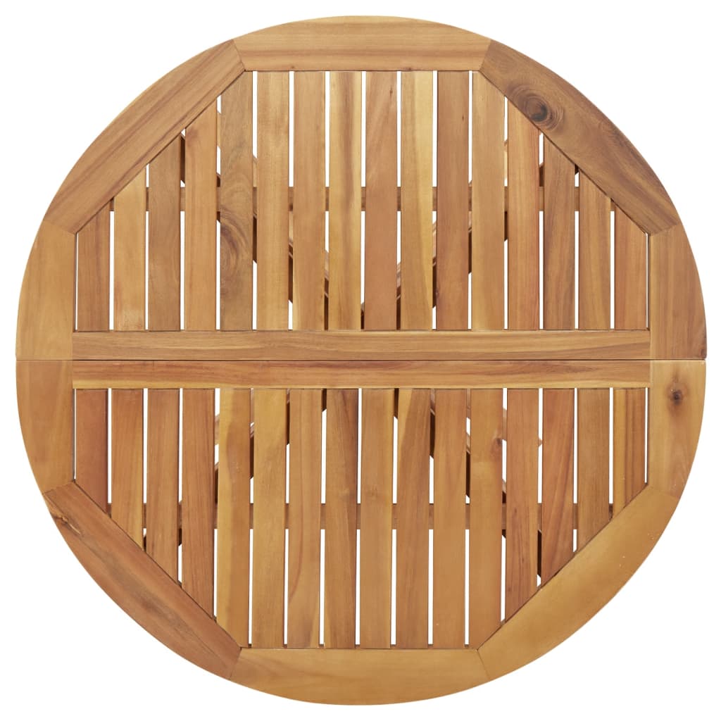 Set da Pranzo per Giardino 5 pz in Legno Massello di Acacia