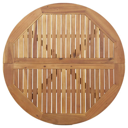 Set da Pranzo per Giardino 5 pz in Legno Massello di Acacia