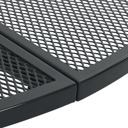 Set Sedie Giardino Reclinabili 5pz Antracite Acciaio Verniciato - homemem39