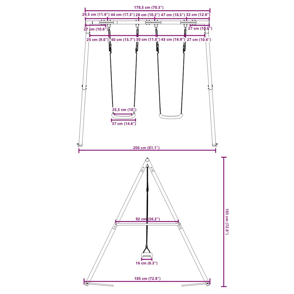 Set Altalene da Esterno 2 pz | homemem39