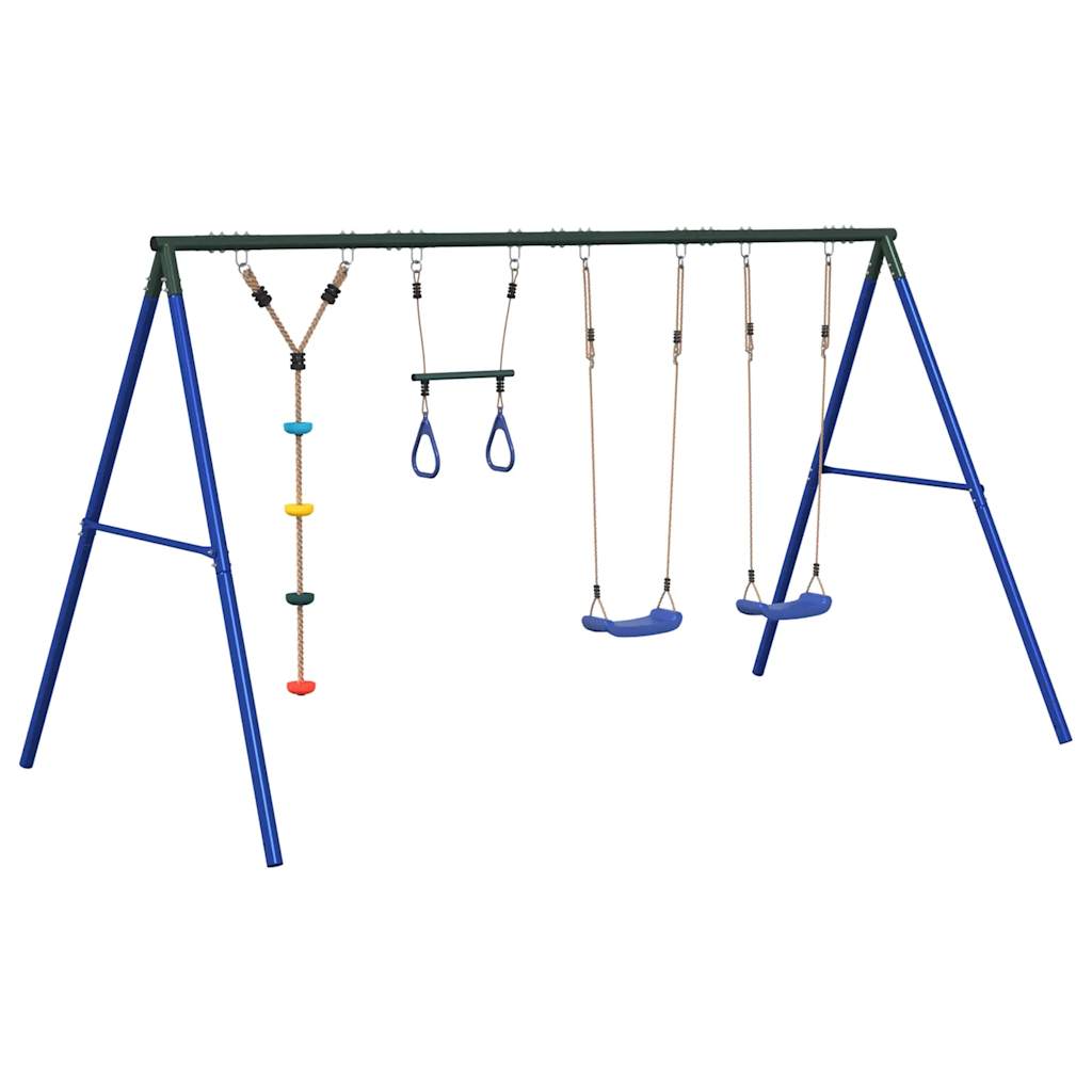 Set Gioco da Esterno con Altalene Trapezio e Altalena a Disco | homemem39