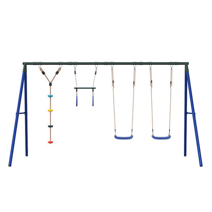Set Gioco da Esterno con Altalene Trapezio e Altalena a Disco | homemem39