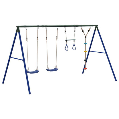 Set Gioco da Esterno con Altalene Trapezio e Altalena a Disco | homemem39