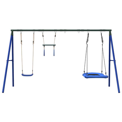 Set Gioco da Esterno con Altalena Trapezio e Altalena Nido | homemem39