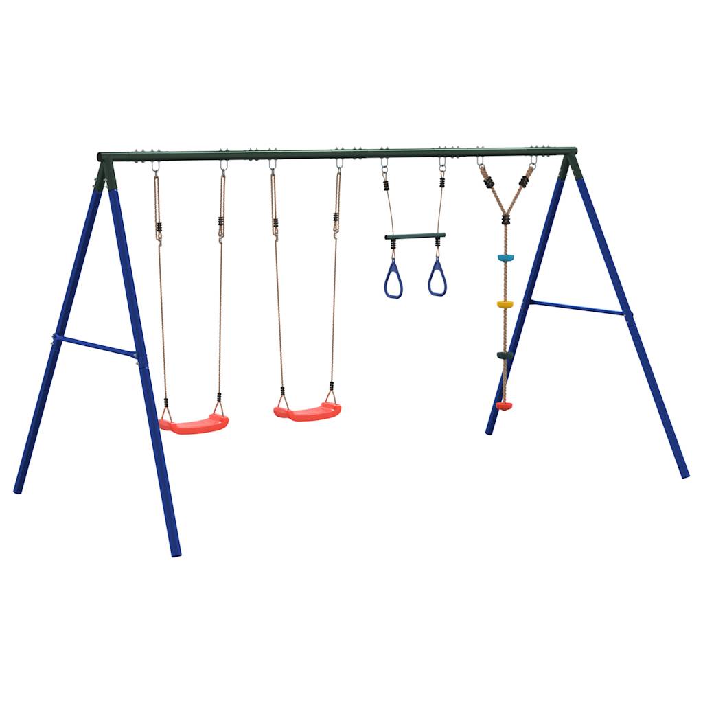 Set Gioco da Esterno con Altalene Trapezio e Altalena a Disco | homemem39