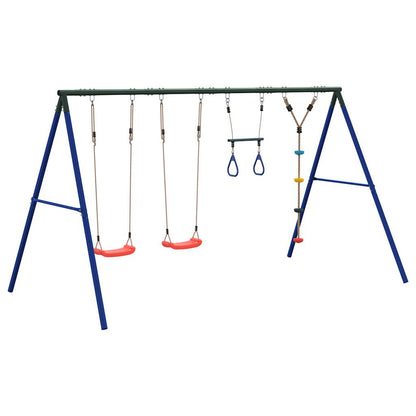 Set Gioco da Esterno con Altalene Trapezio e Altalena a Disco | homemem39