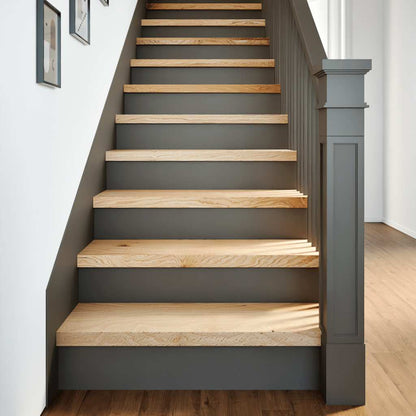 Gradini 2 pz 70x25x2 cm in Rovere Massello Non Trattato | homemem39