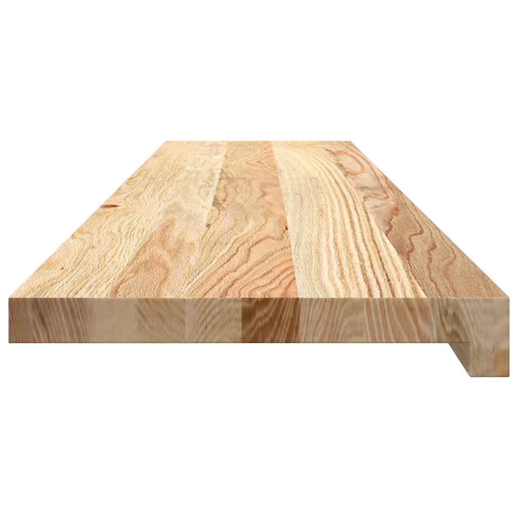 Gradini 2 pz 110x25x2 cm in Rovere Massello Non Trattato | homemem39