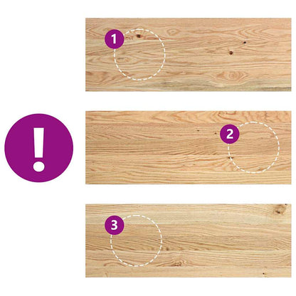 Gradini 2 pz 70x30x2 cm in Rovere Massello Non Trattato | homemem39