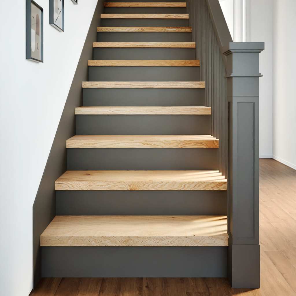 Gradini 2 pz 80x30x2 cm in Rovere Massello Non Trattato | homemem39