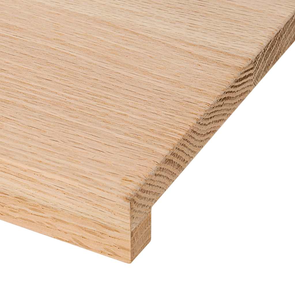 Gradini 2 pz 100x30x2 cm in Rovere Massello Non Trattato | homemem39