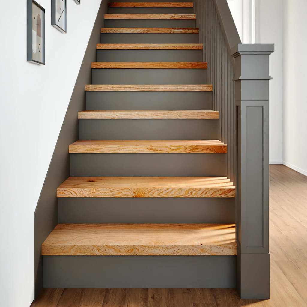 Gradini 2 pz Marrone Chiaro 70x25x2 cm Legno Massello Rovere | homemem39