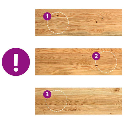 Gradini 2 pz Marrone Chiaro 80x25x2 cm Legno Massello Rovere | homemem39