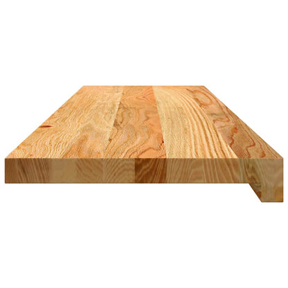 Gradini 2 pz Marrone Chiaro 90x25x2 cm Legno Massello Rovere | homemem39