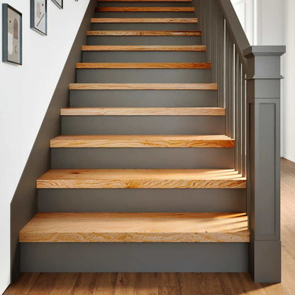 Gradini 2 pz Marrone Chiaro 100x25x2 cm Legno Massello Rovere | homemem39