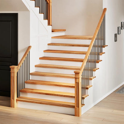 Gradini 2 pz Marrone Chiaro 110x25x2 cm Legno Massello Rovere | homemem39