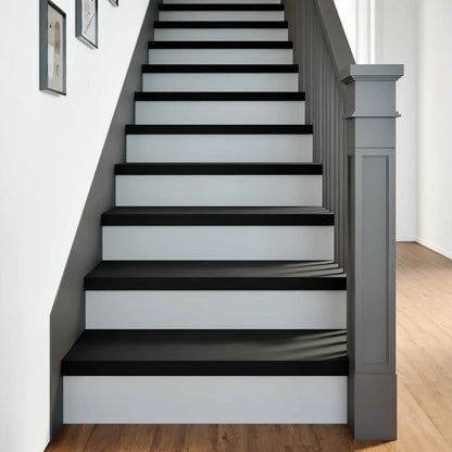 Gradini 2 pz Marrone-nero 70x25x2 cm Legno Massello Rovere
