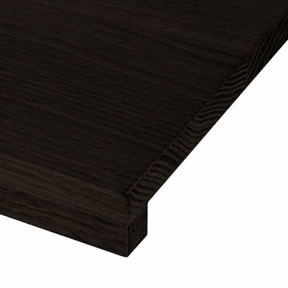 Gradini 2 pz Marrone Scuro 100x30x2 cm Legno Massello Rovere | homemem39