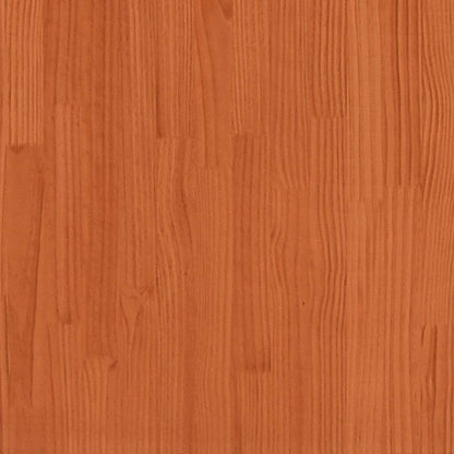 Letto a Castello senza Materasso Marrone e Blu 90x200 cm Legno Massello di Pino