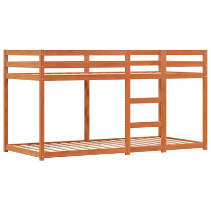 Letto a Castello senza Materasso Rosa 90x200 cm Legno di Pino