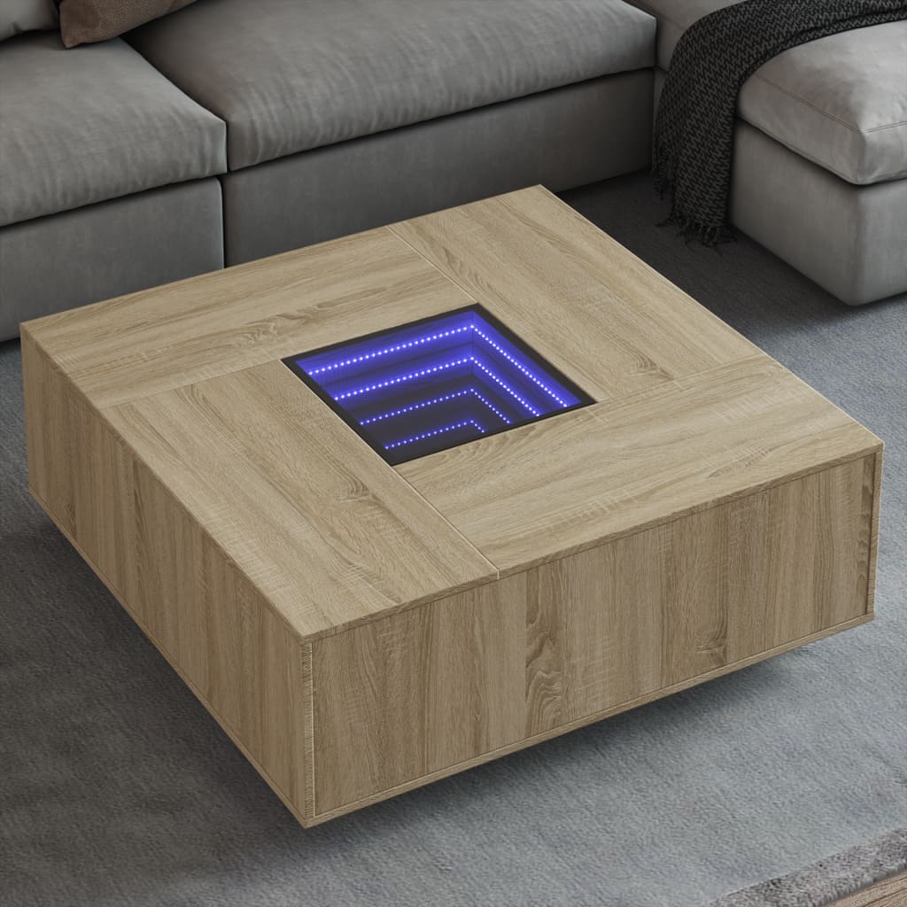 Tavolino da Salotto con LED Infinity