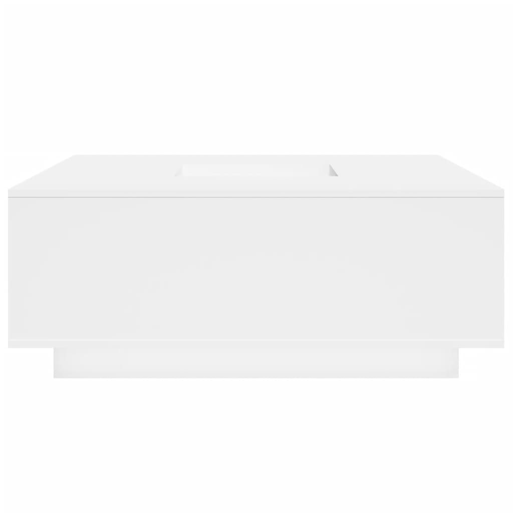 Tavolino da Salotto Bianco 100x100x40 cm in Legno Multistrato | homemem39