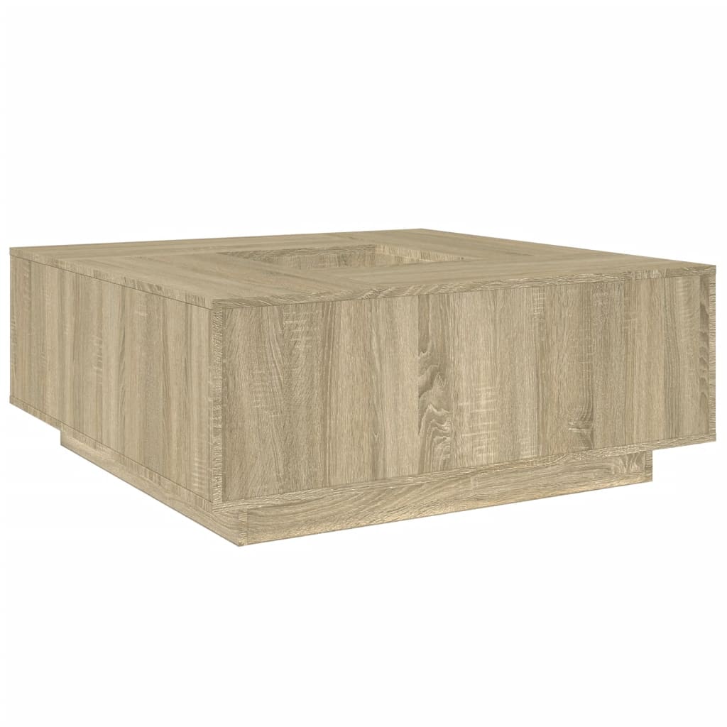 Tavolino Salotto Rovere Sonoma 100x100x40 cm Legno Multistrato | homemem39
