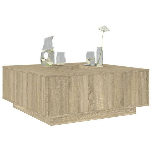 Tavolino Salotto Rovere Sonoma 100x100x40 cm Legno Multistrato | homemem39