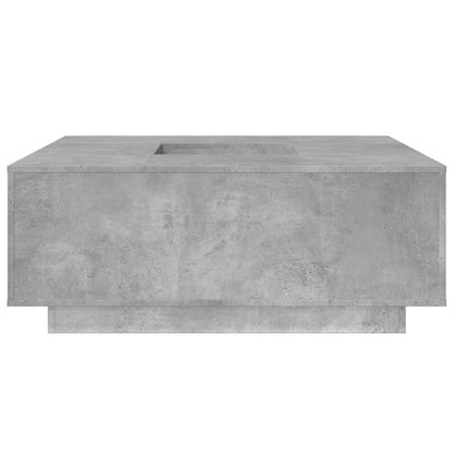 Tavolino Salotto Grigio Cemento 100x100x40 cm Legno Multistrato | homemem39