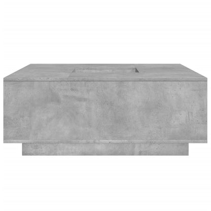 Tavolino Salotto Grigio Cemento 100x100x40 cm Legno Multistrato | homemem39