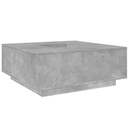 Tavolino Salotto Grigio Cemento 100x100x40 cm Legno Multistrato | homemem39