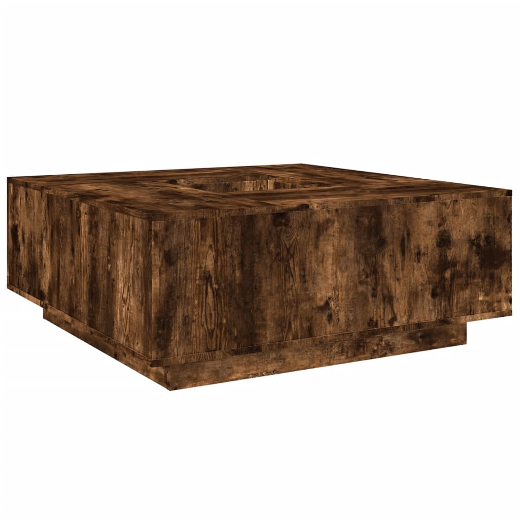 Tavolino da Salotto Rovere Fumo 100x100x40 cm Legno Multistrato | homemem39