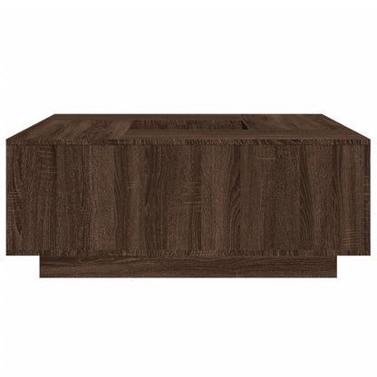 Tavolino Salotto Rovere Marrone 100x100x40 cm Legno Multistrato | homemem39