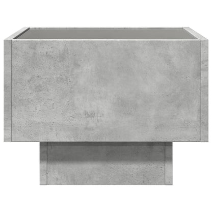 Comodino con LED Infinity Grigio Cemento 40x40x30 cm - homemem39