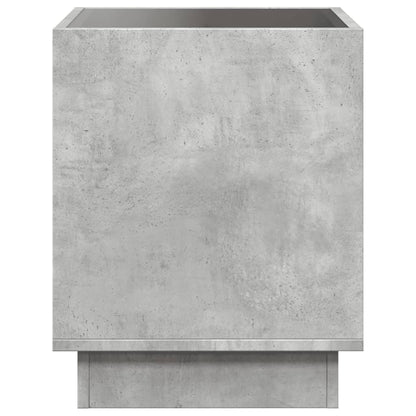 Comodino con LED Infinity Grigio Cemento 40x40x50 cm - homemem39