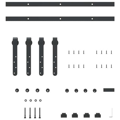 Kit Anta Scorrevole per Armadio 122 cm in Acciaio al Carbonio