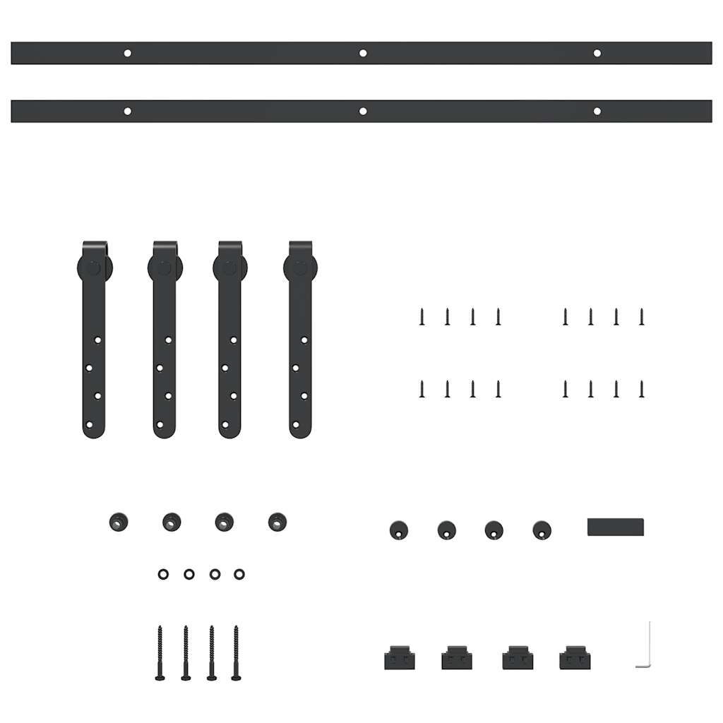 Kit Anta Scorrevole per Armadio 152 cm in Acciaio al Carbonio