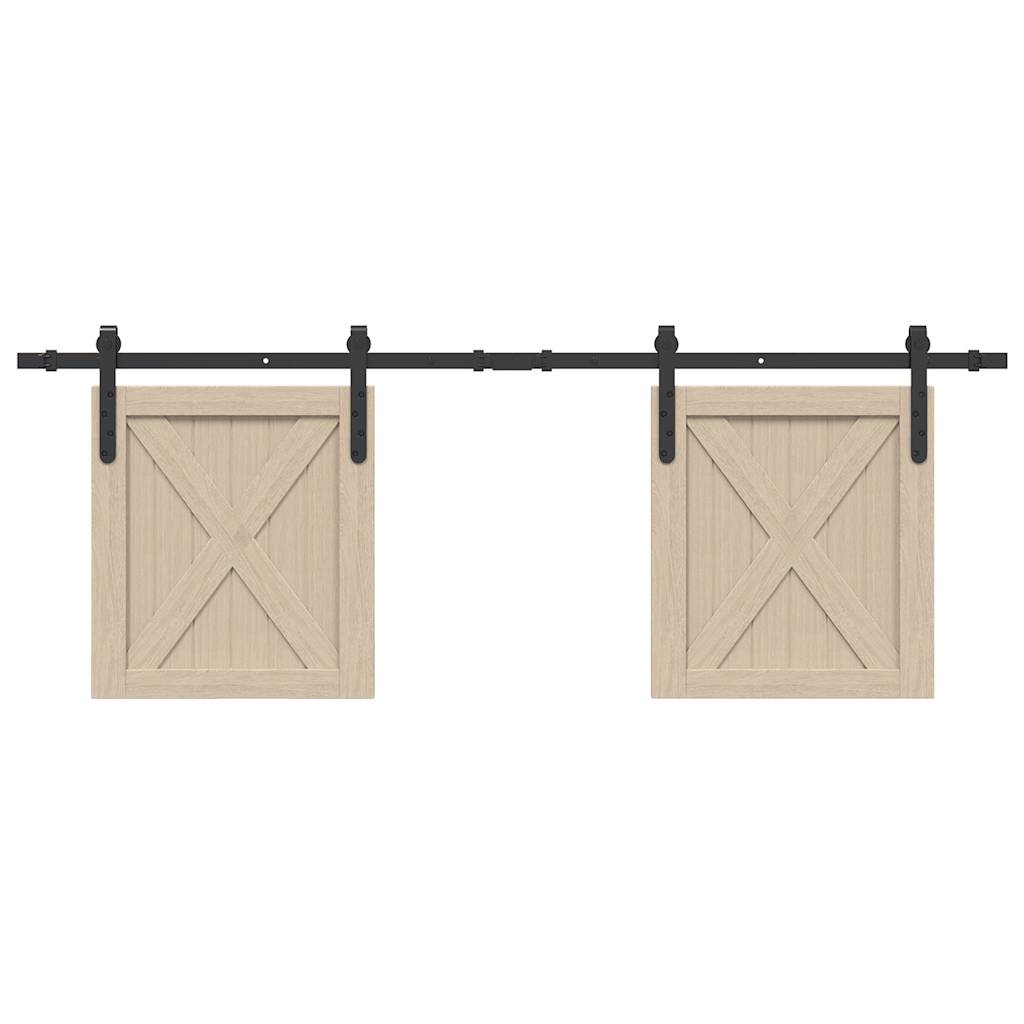 Kit Anta Scorrevole per Armadio 152 cm in Acciaio al Carbonio | homemem39