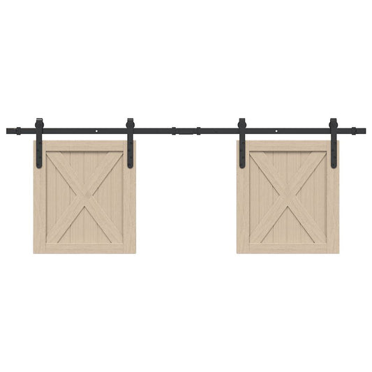 Kit Anta Scorrevole per Armadio 152 cm in Acciaio al Carbonio | homemem39