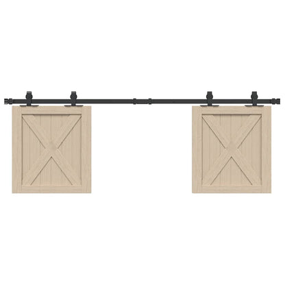 Kit Anta Scorrevole per Armadio 152 cm in Acciaio al Carbonio | homemem39