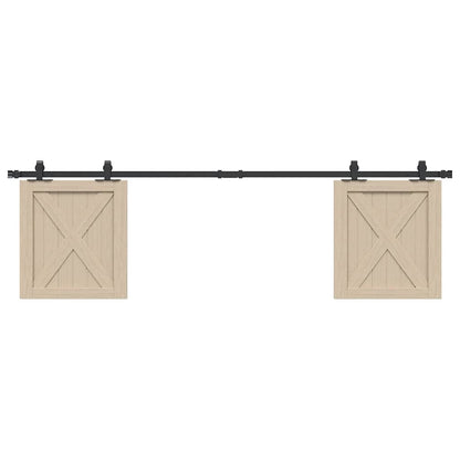 Kit Anta Scorrevole per Armadio 183 cm in Acciaio al Carbonio