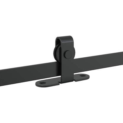 Kit Anta Scorrevole Armadio in Acciaio al Carbonio 113 cm