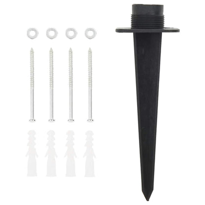 Colonna Presa Esterno con Lampada e Picchetto 2Vie 16x16x39,5cm | homemem39