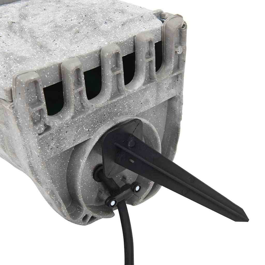 Presa da Esterno con Picchetto a 4 Vie Grigio Effetto Pietra | homemem39