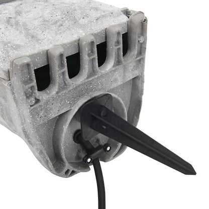 Presa da Esterno con Picchetto a 4 Vie Grigio Effetto Pietra | homemem39