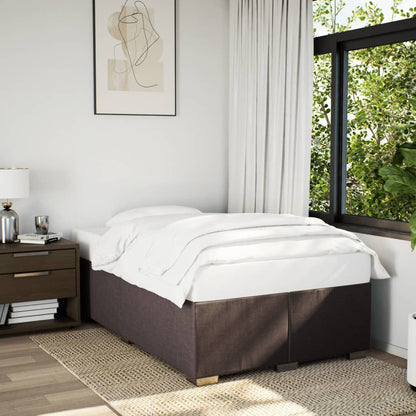 Giroletto senza Materasso Marrone Scuro 80x200 cm in Tessuto | homemem39