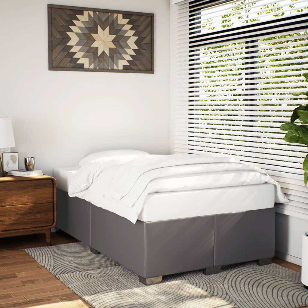 Giroletto senza Materasso Grigio 120x190 cm Similpelle | homemem39