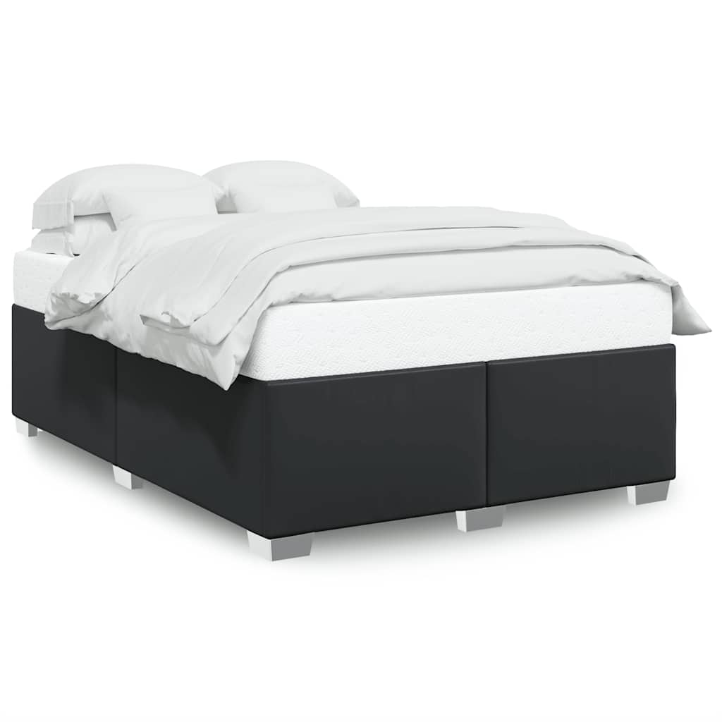 Struttura letto senza Materasso Nera in Similpelle | homemem39