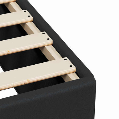 Struttura letto senza Materasso Nera in Similpelle | homemem39