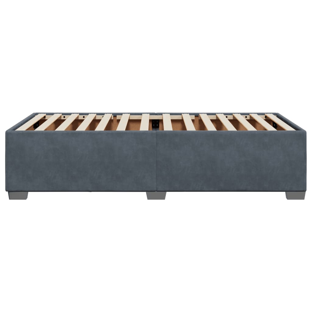 Giroletto senza Materasso Grigio Scuro 80x200 cm Velluto | homemem39